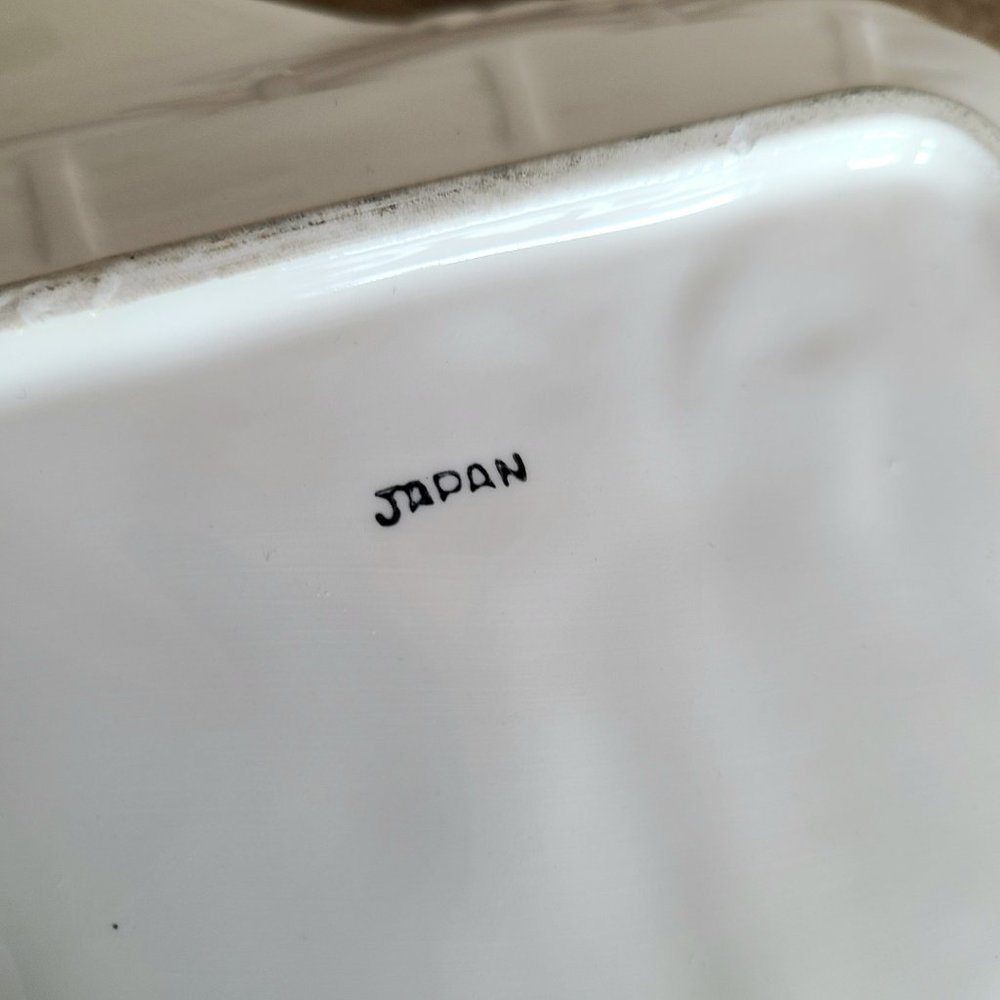 Vintage ceramic plate for corn. Made in Japan. - Picture 7 of 7